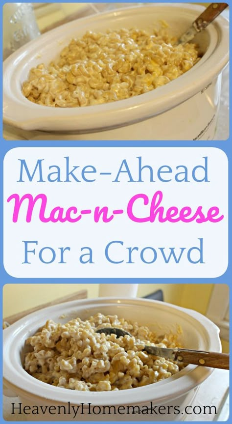 Make Ahead Macaroni And Cheese For A Crowd, Make Ahead Crockpot Mac And Cheese, Macaroni For A Crowd, Pasta For 30 People, Mac N Cheese For A Large Crowd, Party Food For 30 People, Mac And Cheese For 25 People, Crockpot Mac And Cheese Recipe For A Crowd, Macaroni And Cheese For A Crowd Parties