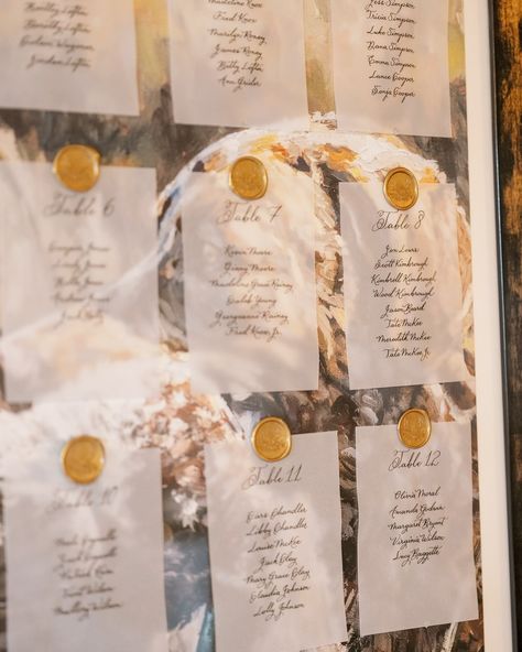 Check out this beautiful work I did to complement the groom’s amazing painting: seating chart cards made on vellum paper with black ink. Photograph: @ellenwagnerphoto @haintbluecollective Party planner: @inaninstantevents #seatingchart #weddingphotography #weddinginspiration #calligrapher Painting Seating Chart, Glass Seating Chart, Seating Chart Cards, Savannah Wedding, Vellum Paper, Calligraphy Letters, Water Glass, Seating Chart, Seating Charts