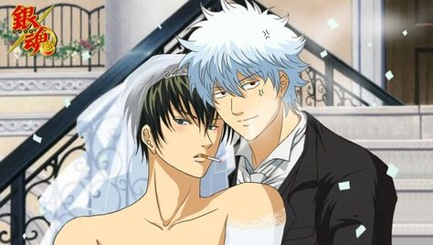 Gintama And Hijikata, Gintoki And Hijikata, Gintoki X Hijikata, Gintoki Hijikata, Gintama Funny, Anime Vines, Manga Couples, Jokes Pics, Anime Artwork Wallpaper