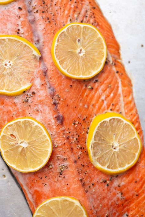 Baked Sockeye Salmon - TastyAZ Sockeye Salmon Recipe Baked, Baked Sockeye Salmon, Sockeye Salmon Recipe, Sauces For Salmon, Sockeye Salmon Recipes, Salmon Recipes Oven, Oven Salmon, Lemon Dill Sauce, Leftover Salmon