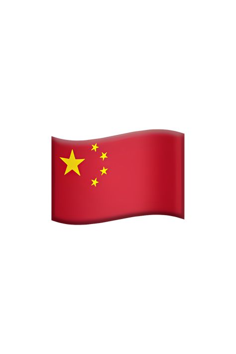 The emoji 🇨🇳 depicts the flag of China, which consists of a red background with five yellow stars arranged in a five-pointed pattern in the upper left corner. Flag Of China, Flag Emoji, Apple Emojis, Chinese Flag, Ios Emoji, China Flag, The Emoji, Copy Paste, The Flag