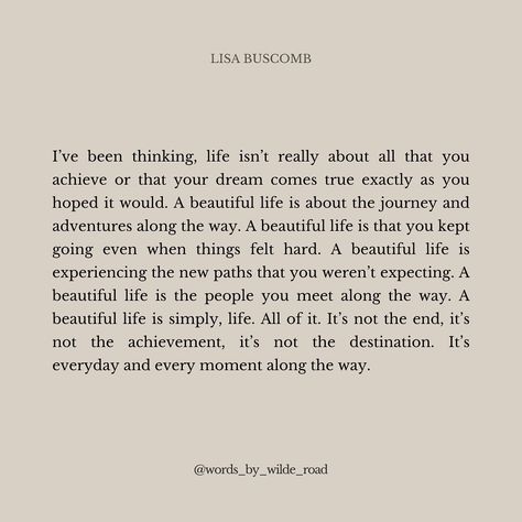 Lisa Buscomb on Instagram: “A few thoughts on creating a beautiful life 🤍” Lisa Buscomb, A Beautiful Life, Beautiful Life, Dream Come True, Life Is Beautiful, Instagram A, Dreaming Of You, In This Moment, Lifestyle