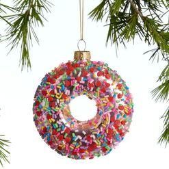 Glass Sprinkle Donut Ornament Decorate Christmas Ornaments, Donut Ornament, Decorate Christmas, Sprinkle Donut, The Glass, World Market, Christmas Candy, Holiday Decorations, Christmas Time