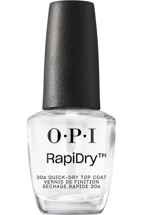 OPI RapiDry Nail Polish Drying Top Coat, High Shine &amp; Glossy Finish, Quick Drying, Designed to Shine, Seal &amp; Protect, 0.5 fl oz Opi Top Coat, Opi Nail Envy, Quick Dry Nail Polish, Dry Nails Quick, Fall Manicure, Fall Nail Trends, Damaged Nails, Dry Nail Polish, Nail Envy