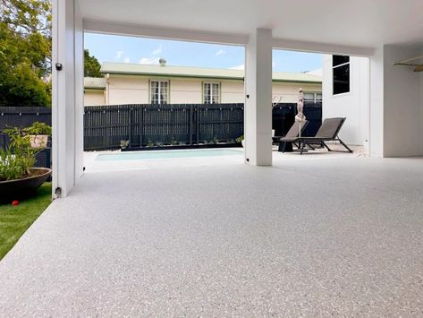 Patios Epoxy Flake Flooring Installation Specialist Epoxy Outdoor Patio, Epoxy Flake Floor, Entertaining Outdoors, Floor Outdoor, Front Garden Landscape, Flooring Installation, Epoxy Floor, Floor Colors, Succulent Garden