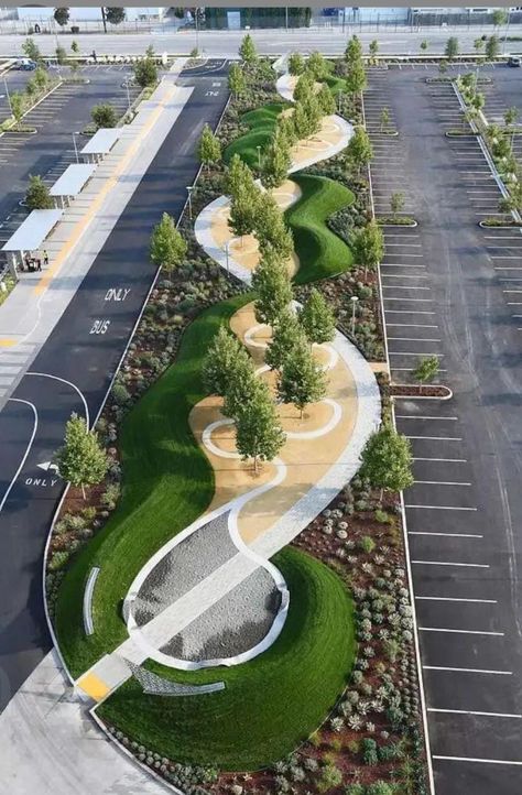 Parking Plan, Landscape Architecture Graphics, Streetscape Design, Landscape Architecture Plan, Landscape And Urbanism Architecture, Plaza Design, Landscape Architecture Drawing, Urban Design Plan, Urban Landscape Design