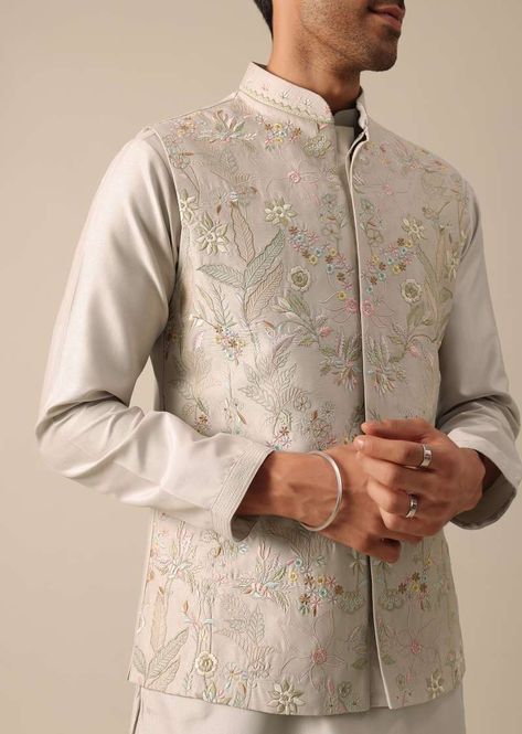 Groom Koti Kurta, Indian Menswear Wedding, Sadri Designs For Men, Men Ethnic Wear India, Indian Vest, Indian Wedding Suits Men, Man Dress Design, Indian Wedding Clothes For Men, Designer Suits Online