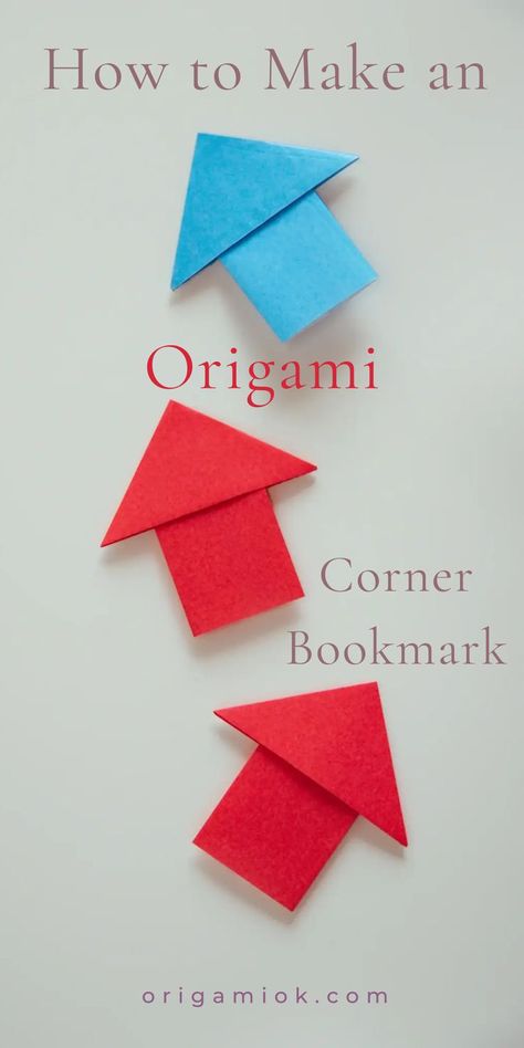 This cute and simple origami bookmark makes reading more interesting, and perfectly exercises the hands-on skills. It would be a great choice to make one and give it to your friends as a gift. Easy Origami Bookmarks, Corner Book Marks How To Make, Diy Book Corner Bookmark, Corner Bookmarks Diy, How To Make Page Corner Bookmarks, Origami Corner Bookmarks, Origami Book Marks Corner Bookmarks, Origami Bookmark Corner, Easy Origami Animals