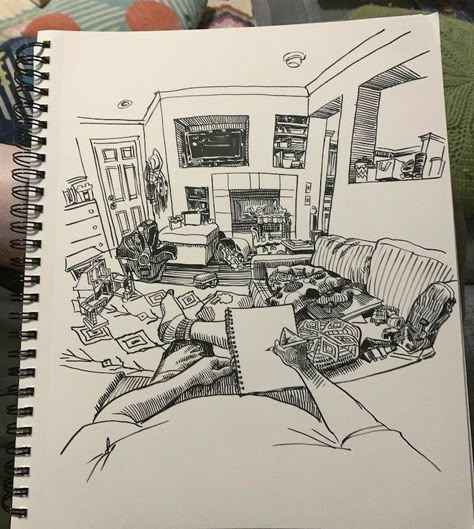 Paul Heaston, Room Sketch, Perspective Sketch, Journal D'art, Perspective Art, Sketchbook Inspo, Sketch Pad, Perspective Drawing, Art Diary