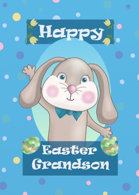 Happy Easter Grandson with Easter Bunny card Grandson Quotes, Happy Easter Quotes, Easter Happy, Easter Quotes, Cute Good Morning Quotes, Free Ecards, Cute Good Morning, Some Cards, Card Card