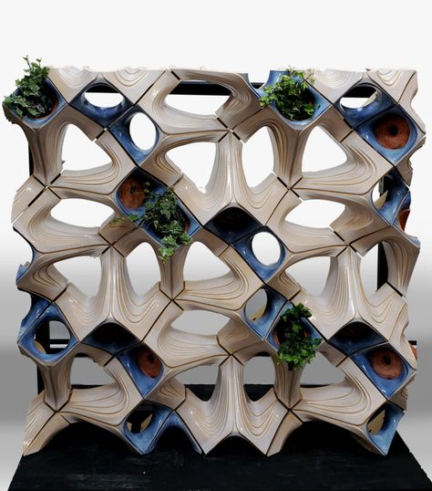 Buro Happold and Cookfox Architects develop living facade for birds and insects Terracotta Facade, Facade System, Facade Engineering, Speculative Design, Drukarka 3d, Treehouse Hotel, Facade Panel, Birds And The Bees, American Architecture