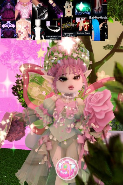 Fairycore Royale High Outfits, Royal High Nature Outfit, Nature Vs Ice Fairy Royale High, Royale High Elements, Mythical Creatures Royale High, Royale High Light Fairy Outfit, Flower Power Royale High, Fairytale Royale High, Royale High Nature Fairy Outfit