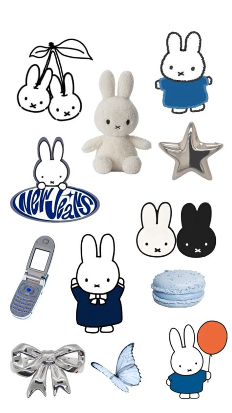 Miffy Sticker Sheet, Miffy Sticker Printable, Miffy Printable, Miffy Collage, Miffy Costume, Sticker Sheets Free Printable, Miffy Sticker, Penpal Ideas, Y2k Stickers