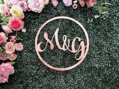 Name Initials Logo Letters, Initial Letter Decor, Wedding Initials Decor, Party Planners Logo, Initials Logo Letters, Wedding Initials Logo, Event Planning Contract, Engagement Stage Decoration, Hanging Wedding Decorations