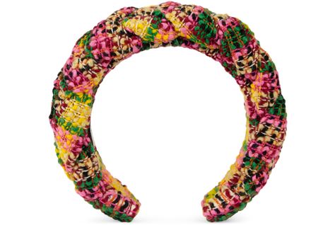 Shop the Tweed headband in yellow at GUCCI.COM. Enjoy Free Shipping and Complimentary Gift Wrapping. Gucci Tweed, Knit Decor, Tweed Fashion, Trendy Headbands, Kinds Of Hats, Hats Winter, Gucci Gifts, Winter Gloves, Handmade Wire Jewelry