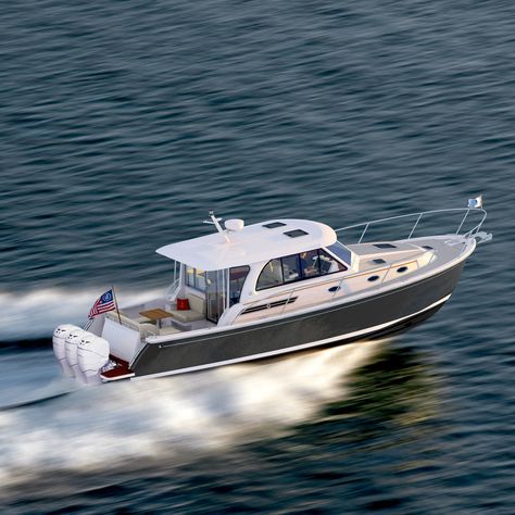 Mini Yacht, Center Console Boats, Side Deck, Below Deck, Outboard Motors, Motor Yacht, Boat Design, Boats For Sale, Center Console