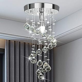 Bathroom Chandelier Lighting, Closet Chandelier, Raindrop Chandelier, Bathroom Chandelier, Crystal Light Fixture, Girl Room Ideas, Bedroom Light Fixtures, Crystal Chandelier Lighting, Modern Crystal Chandelier