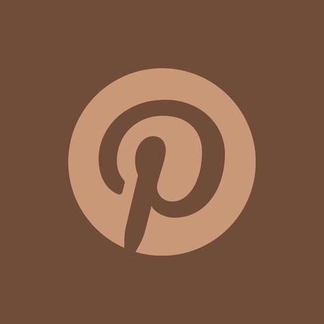 Brown Roblox Logo, Brown Pinterest App Icon, Pinterest App Icon, Aesthetic Apps, فنسنت فان جوخ, Icon Pictures, Brown Icons, Office Icon, App Store Icon