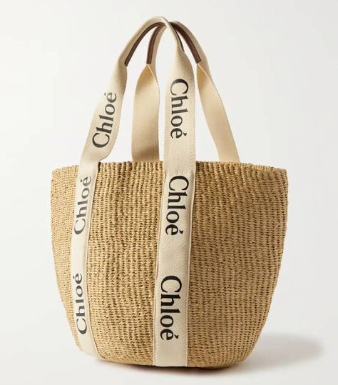 The Chloé Woody Tote Bag Is Going to Be a Best Seller | Who What Wear UK Chloe Shoulder Bag, Basket Tote, Parisian Fashion, Woven Raffia, Basket Bag, Chloe Bag, Stay True, Womens Purses, Fashion House