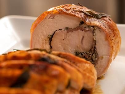 Turkey Roulade Recipe | Ree Drummond | Food Network Turkey Roulade, Roulade Recipe, Ina Garten Recipes, Turkey Breast Recipe, Food Network Canada, Turkey Recipe, Barefoot Contessa, Turkey Breast, Turkey Recipes