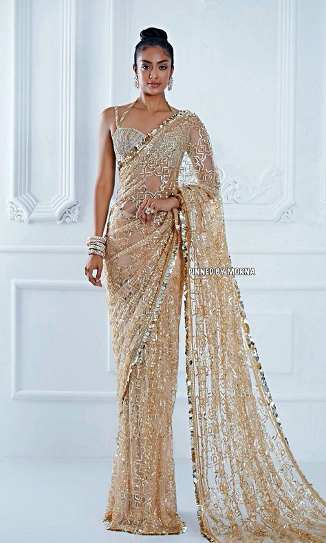 Manish Malhotra Bridal, Dress Armor, Manish Malhotra Saree, Jaal Embroidery, Reception Saree, Indian Bride Outfits, Corset Blouse, Indian Fashion Saree, Manish Malhotra