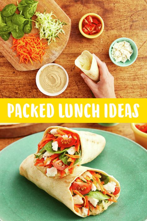 Tortilla Pockets Ideas, Tortilla Pocket Recipes, Easy Packed Lunch Ideas, Fun Packed Lunch Ideas, Tortilla Pockets, Delicious Lunch Recipes, Easy Packed Lunch, Packed Lunch Ideas, Crunchy Veggies