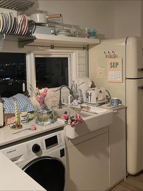 Aesthetic Room Korean, Cute Room Ideas Aesthetic, Cabinet Makeover Kitchen, Sink Ideas Kitchen, Cabinet Design Kitchen, Rooms Cute, Korean Bedroom, Cabinet Ideas Kitchen, Aesthetic Room Posters