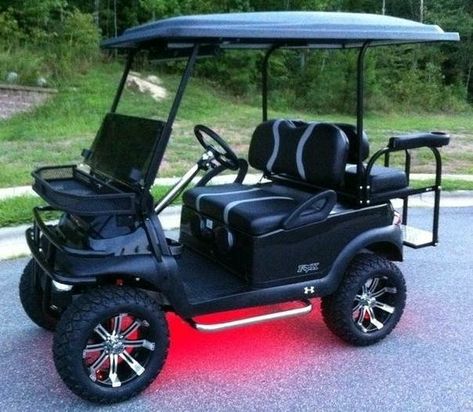 Custom Golf Cart, Lifted Golf Carts, Cart Battery, Custom Golf Carts, Golf Cart Wheels, Cart Ideas, Golf Cart Batteries, Golf Cart Accessories, Usa Country