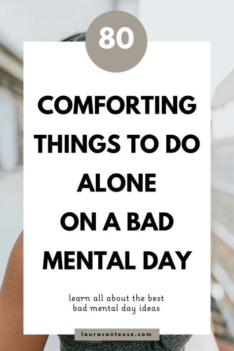 What to do on a bad mental day? When having a bad mental day, focus on your mental wellbeing and find ways to improve your mental and emotional health. Remember, bad days happen, and it's important to take care of yourself. Try comforting things to do alone, like reading or meditating. Use easy self care on a bad day, such as taking a nap or practicing deep breathing. Follow these bad mental day tips and engage in soothing things to do on a bad day to help regain your peace. Bad Mental Day, Mental Day, Easy Self Care, Struggles In Life, Caring Meaning, Things To Do Alone, Deep Breathing, Bad Thoughts, Mental Health Day