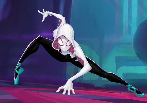 Spiderman And Gwen, Spiderman Gwen Stacy, Gwen Spiderman, Spider Gwen Art, Spiderman And Spider Gwen, Marvel Spider Gwen, Art Spiderman, Spiderman Into The Spider Verse, Spiderman Into The Spiderverse