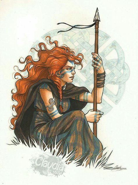 Gaelic Warrior Woman Celtic Warriors, Celtic Art, Viking Warrior, Fantasy Warrior, Medieval Fantasy, Character Portraits, Writing Inspiration, Character Concept, Character Inspiration