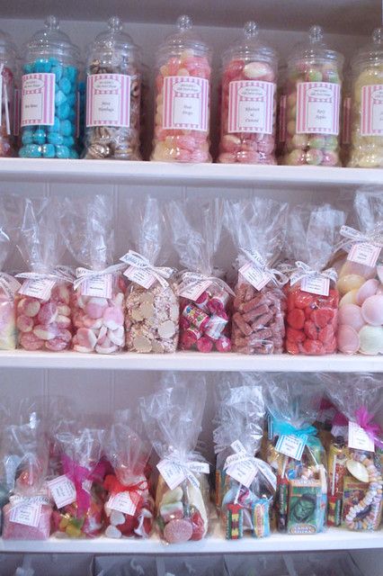 Mrs. Kibble's Shelves | Mrs. Kibbles Sweet Shoppe, London bl… | Flickr Traditional Sweet Shop, Candy Shelf Display, Sweet Shop Decor, Sweet Shop Decorations, Sweet Shop Ideas, Candy Shop Decor, Sweet Business Ideas, Candy Bags Ideas, Sweet Shop Display