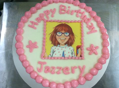 Junie B Jones birthday cake. Junie B Jones, 7th Birthday, Kids Cake, Animal Party, Birthday Parties, Lunch Box, Birthday Cake, Birthday Party, Baking