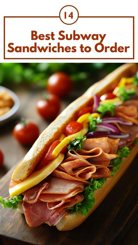 A delicious Subway sandwich filled with fresh ingredients, showcasing a variety of meats, cheeses, and vegetables for a satisfying meal. Subway Orders To Try, Subway Sandwich Order Ideas, Subway Order Ideas, Best Subway Sandwich Ideas, Subway Sandwich Ideas, Best Subway Sandwich, Sub Sandwich Ideas, Subway Sandwiches, Subway Order