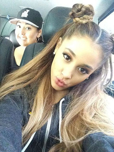 ariana-grande-hair-2014-braided-buns Ariana Grande Hairstyles, My Everything Era, Ariana Grande Hair, Ariana G, Dangerous Woman, My Queen, My Everything, Ariana Grande, Her Hair