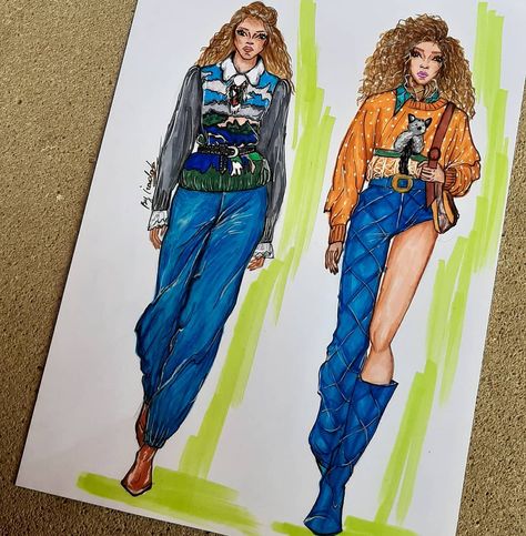 Street Wear Illustration, Fashion Illustrations Techniques, Fashion Drawing Tutorial, Illustration Fashion Design, Fashion Art Illustration, Fashion Design Sketches, Diy Art Painting, Purple Fashion, Fashion Sketches