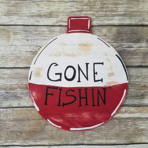 Gone Fishing Sign Fishing Bobber Sign Fish Birthday Sign Photo Prop Fish Birthday Decor CUSTOM MADE Fishing Door Hanger Lake Sign by ThePeculiarPelican #etsyseller #etsyshop #woodensigns #customsigns #shopsmall #shopping #gifts #giftideas #porchsigns #weddingsigns #southernsigns #quotes #handmade #handpainted #signs http://ift.tt/2kIvKIy Fishing Door Hanger, Painted Pelican, Gone Fishing Sign, Southern Signs, Fish Birthday, Fishing Sign, Personalized Bible Cover, Shopping Gifts, Personalized Bible