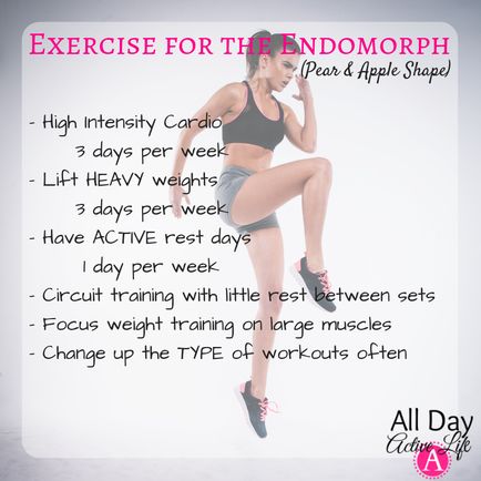 Endomorph Diet Plan, Body Type Workout, Endomorph Body Type, Endomorph Diet, Complete Workout, High Intensity Cardio, Muscle Definition, Apple Shape, Gravity Chair