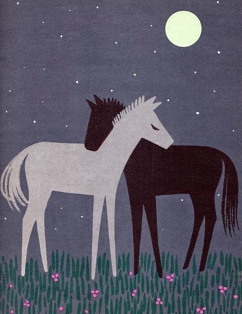 Animals as an endless source of creative inspiration. An exploration of the finest in art, illustration, crafts and design from around the world featuring animals, both real and fantastic. Cute Horse Illustration, Horse Illustration Design, Foal Illustration, Horses Illustration, Horse Character Illustration, Flying Horse Illustration, Friendship Illustration, Folk Horse Illustration, Horse Graphic