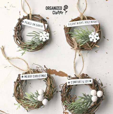 Small Grape Vine Wreath, Mini Vine Wreath Ornaments, Christmas Ornament Grapevine Wreath, Small Wreath Ornaments, Small Grapevine Wreath Ideas Christmas, Mini Grapevine Wreath Ornaments, Mini Grapevine Wreath Ideas, Small Grapevine Wreath Ideas, Mini Wreaths Diy