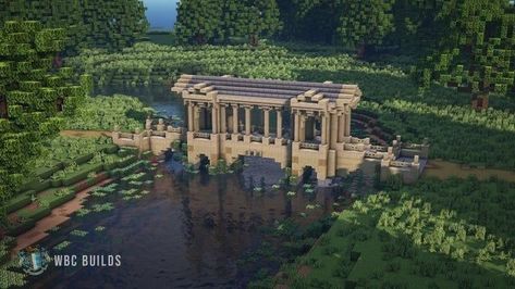 Minecraft Aqueduct, Minecraft Drawbridge, Minecraft Long Bridge, Minecraft Bridge Ideas Long, Minecraft Bridge, Minecraft Castle Designs, Minecraft Garden, Minecraft Structures, Minecraft House Plans