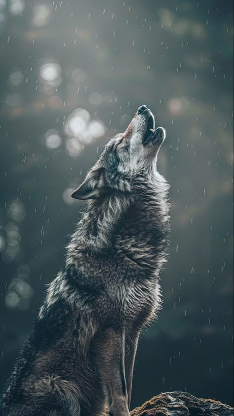 Howling Wolf Wallpaper, Wolf Howling Photography, Wolf Iphone Wallpaper, Wolf Wallpaper Aesthetic, Wolf Aesthetic Wallpaper, Wolves Wallpaper, Wolf Facts, Realistic Photography, Mystic Creatures