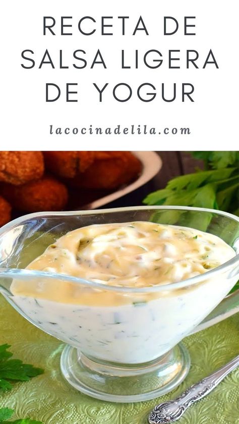 Receta de Salsa ligera de yogur Natural Yogurt, Breakfast Brunch Recipes, International Recipes, Brunch Recipes, Wine Recipes, Cilantro, Italian Recipes, Breakfast Brunch, Homemade Recipes