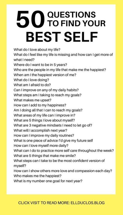 Do you feel lost? You haven’t been happy in a while and maybe you aren’t exactly sure what actually makes you happy? I have been there. There has been plenty of times where I found myself wondering what I really wanted to do with my life. Today I wanted to share 50 questions to ask yourself, in order to find your best self. I am hoping that after you answer these 50 questions, you’ll know exactly what makes you happy. So let the journey to finding your best self begin! 50 Questions, Self Care Bullet Journal, Writing Therapy, Vie Motivation, Journal Writing Prompts, Your Best Self, Positive Self Affirmations, Mental And Emotional Health, Self Care Activities