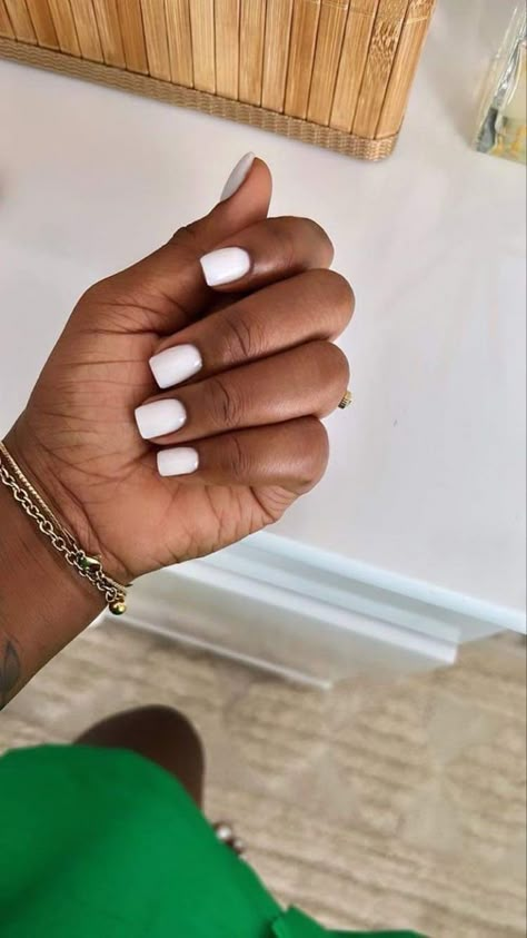 Biab Nails, Gel Nails Diy, Work Nails, Simple Acrylic Nails, French Acrylic Nails, Classic Nails, Short Square Acrylic Nails, Short Acrylic Nails Designs, Square Acrylic Nails