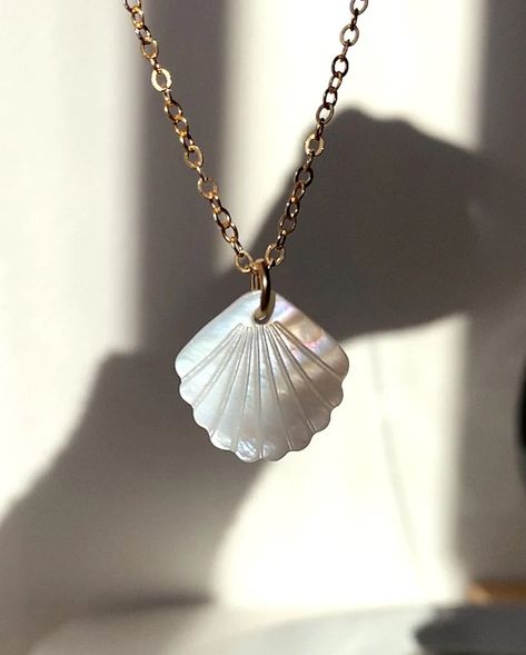 Embrace your inner mermaid radiance 🧜‍♀️🌊 by adding a little bit of fun and flirty to your day 🌸 It’s the light that guides your journey and inspires others to shine alongside you ✨ Our stunning Lola Mother of Pearl Necklace is the perfect touch to elevate any outfit, reflecting your unique beauty and grace - handcrafted in my Sydney studio in premium 14k Gold Filled. Also available in Sterling Silver 🩶 Water-safe and perfect for the beach! I believe how you decorate yourself should tell yo... Pearl Seashell, Ocean Inspired Jewelry, Seashell Pendants, Silver Water, Mother Of Pearl Jewelry, Mother Of Pearl Necklace, Pearl Gemstone, Pearl Charms, The Energy