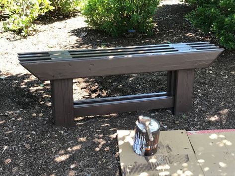 Japanese-style Garden Bench From Reclaimed Wood: 7 Steps (with Pictures) Recycled Decking, Diy Japanese Garden, Japanese Garden Decor, Bench Garden, Japanese Style Garden, Garden Bench Diy, Japanese Garden Landscape, Outside Seating, Japanese Garden Design