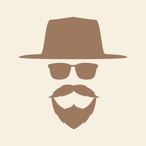 Logo Symbol, Hipster Man, Graphic Design Illustration, Design Illustration, Vector Art, Illustration Design, Vector Free, Clip Art, Graphic Design