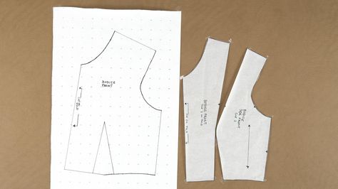 Princess Cut Bodice Pattern Bodice Pattern Free, Princess Bodice, Basic Bodice, Ladies Tops Patterns, Sewing Online, Knitting Blocking, By Hand London, Bodice Pattern, Baby Doll Pattern