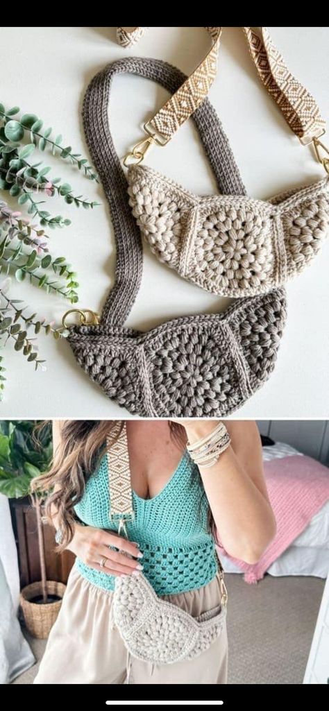 Crocheted Purses, Cross Body Bag Pattern, Beau Crochet, Crochet Belt, شال كروشيه, Free Crochet Bag, Womens Crochet Patterns, Crochet Backpack, Crochet Vintage